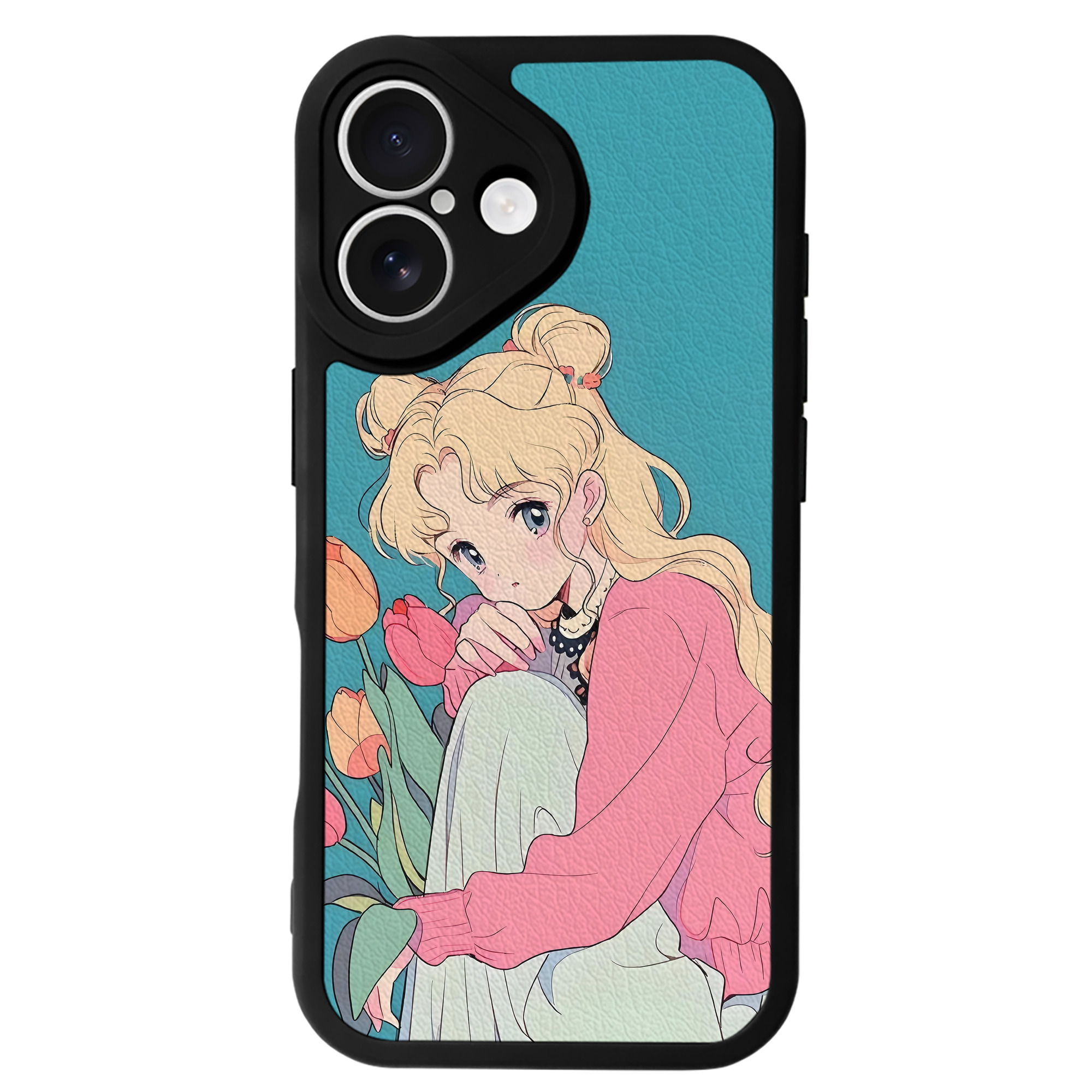 （画像用） 美少女戦士セーラームーン Sailor Moon 【iPhone 16シリーズ対応】シリコンスマホケース（レザー調） 材質：シリコン